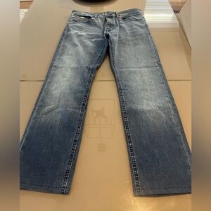 Hugo Boss Men's Dark Blue Straight Jeans